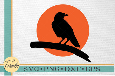 Raven SVG | Crow SVG | Crow Clipart SVG Friendly Henry 