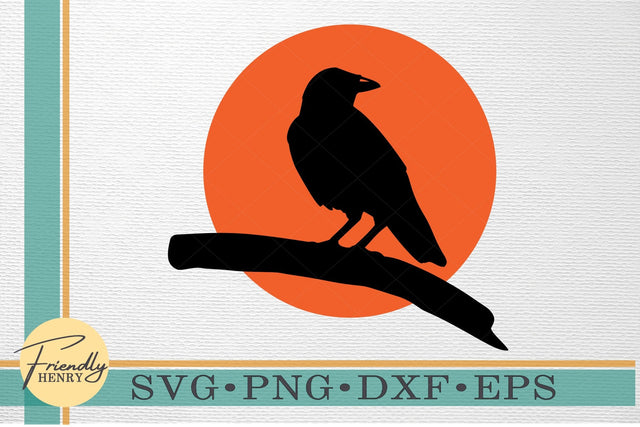 Raven SVG | Crow SVG | Crow Clipart SVG Friendly Henry 