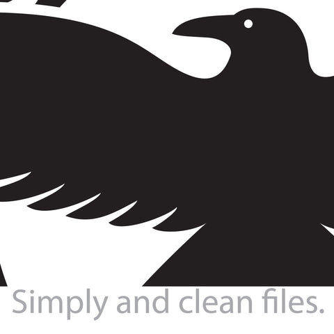 Raven symbol SVG TribaliumArtSF 