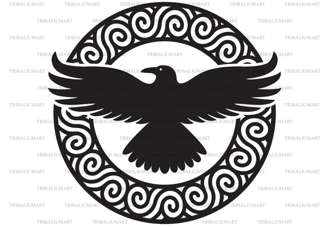Raven symbol SVG TribaliumArtSF 