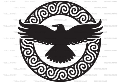 Raven symbol SVG TribaliumArtSF 