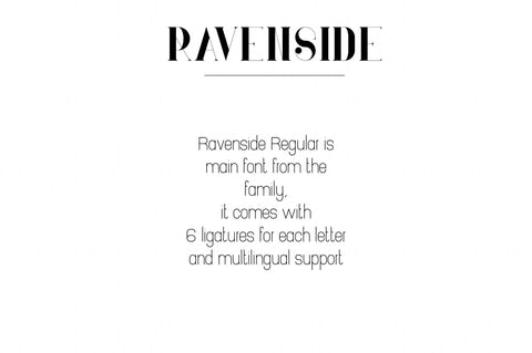 Ravenside-high end trio font Font VPcreativeshop 