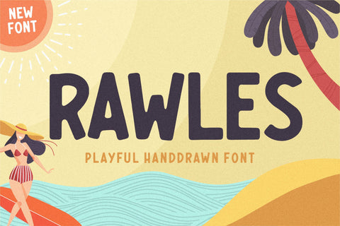 RAWLES Playful Handdrawn Font Font Balpirick 