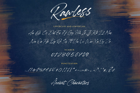 Rawless Natural Handbrushed Font Font Balpirick 