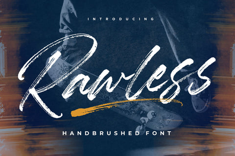 Rawless Natural Handbrushed Font Font Balpirick 