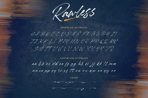 Rawless Natural Handbrushed Font Font Balpirick 