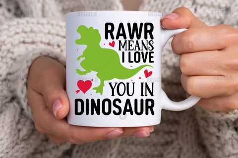 Rawr means i love you in dinosaur SVG SVG Regulrcrative 