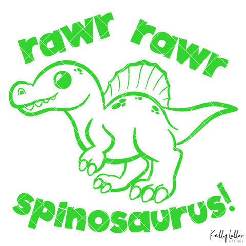 Rawr Rawr Spinosaurus SVG Kelly Lollar Designs 