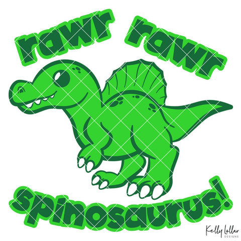 Rawr Rawr Spinosaurus SVG Kelly Lollar Designs 