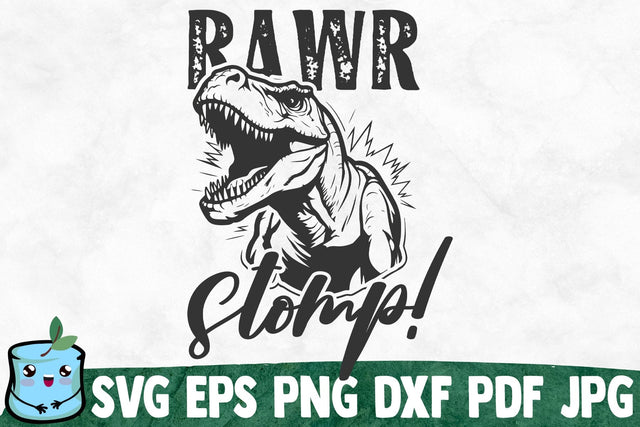Rawr Stomp SVG MintyMarshmallows 