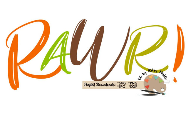 Rawr svg dxf file - Dinosaur - Dinosaur quote SVG The Artsy Spot 