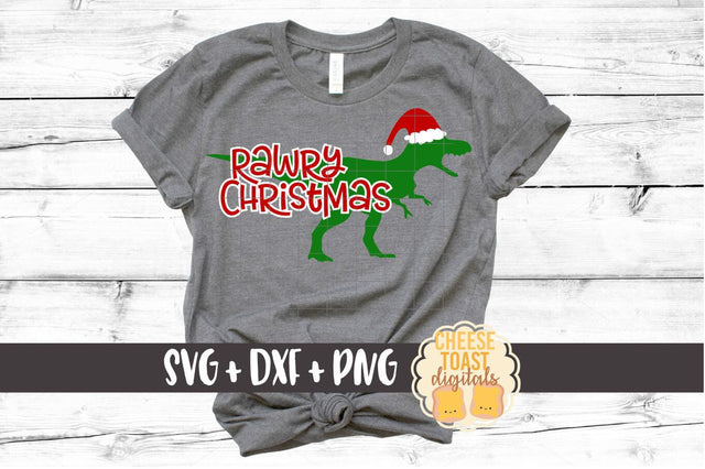 Rawry Christmas - Dinosaur - Christmas SVG Files SVG Cheese Toast Digitals 