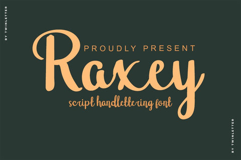 Raxey Font twinletter 