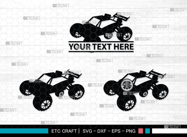 Rc Car Monogram, Rc Car Silhouette, Racing Car Svg, Rc Car Svg, Race Car Svg, Sports Car Svg, SB00048 SVG ETC Craft 