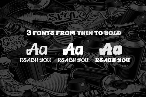 Reach You - Display Graffiti Style Font Font twinletter 