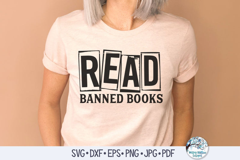 Read Banned Books SVG SVG Wispy Willow Designs 