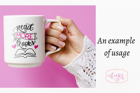 Read more books SVG, book lover svg SVG Amorclipart 