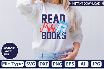 Read More Books SVG Cut File SVG DesignPlante 503 