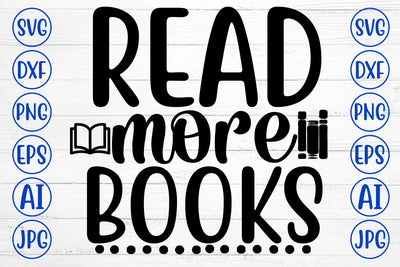 Read More Books SVG Cut File SVG Syaman 