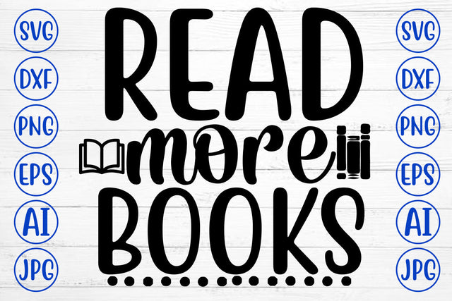 Read More Books SVG Cut File SVG Syaman 