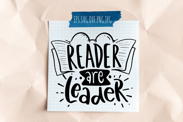 Reader Are Leader SVG Reading Quotes SVG dapiyupi store 