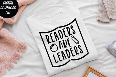 Readers are leaders svg, teacher shirt svg, teacher gift svg,teacher appreciation svg,gift for teacher svg, teacher svg SVG Isabella Machell 