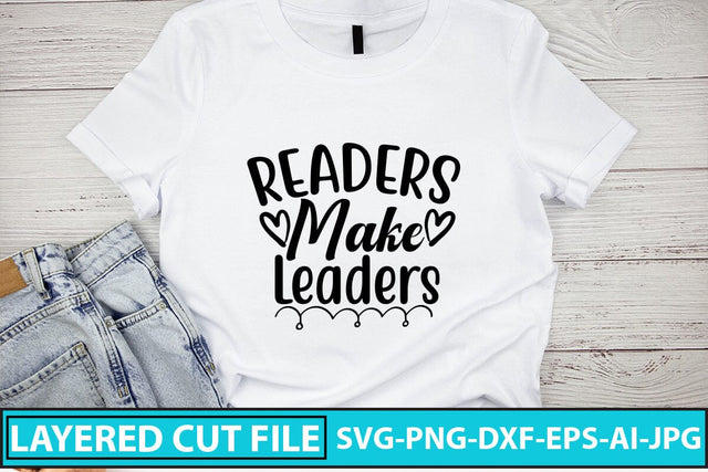 Readers Make Leaders SVG Cut File SVG Syaman 