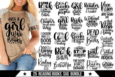 Reading Books SVG Bundle, Teacher Svg SVG orpitasn 