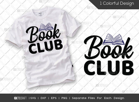 Reading Bundle Vol-01 | Book Addict Svg | Book Nerd Svg | Book Hoarder Svg | Book Club Svg | Reading Quote Design SVG ETC Craft 