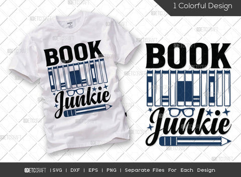 Reading Bundle Vol-06 | Books Because Reality Is Overrated Svg | Book Junkie Svg | Books Saved My Life Svg | Bookmarks Are For Quitters Svg | Reading Quote Design SVG ETC Craft 