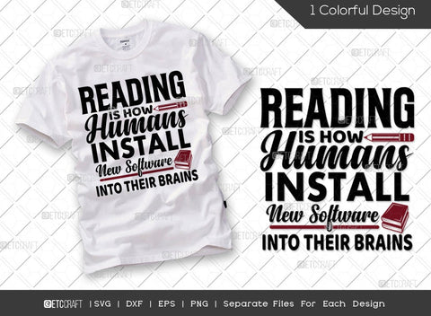 Reading Bundle Vol-11 | Reading Is My Superpower Svg | Reading Is My Therapy Svg | Reading With Genius Svg | Reading Is Lit Svg | Reading Quote Design SVG ETC Craft 