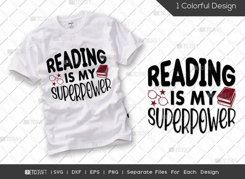Reading Bundle Vol-11 | Reading Is My Superpower Svg | Reading Is My Therapy Svg | Reading With Genius Svg | Reading Is Lit Svg | Reading Quote Design SVG ETC Craft 