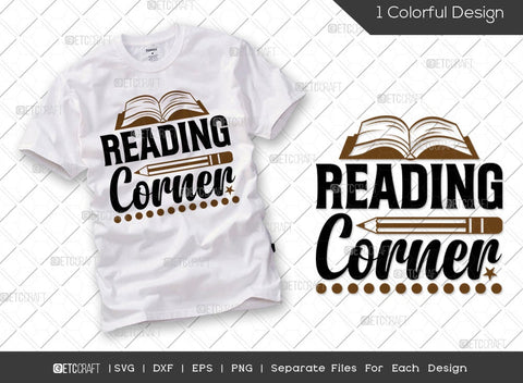 Reading Bundle Vol-13 | Wild About Reading Svg | Reading Corner Svg | Never Stop Reading Svg | Library Squad Svg | Reading Quote Design SVG ETC Craft 