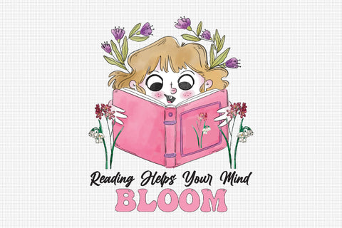 Reading Helps Your Mind Bloom Sublimation Rupkotha 