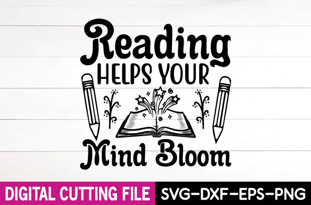 reading helps your mind bloom SVG md faruk hossain 