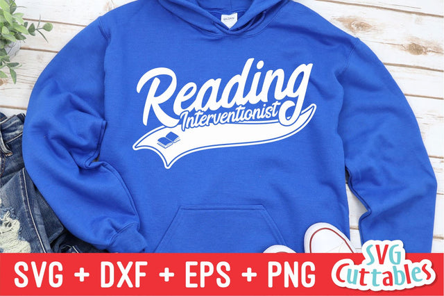 Reading Interventionist svg - Teacher Cut File - Occupation - Swoosh - svg - dxf - eps - png - Cut File - Silhouette - Cricut - Digital File SVG Svg Cuttables 