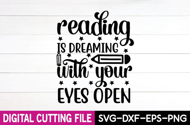 reading is dreaming with your eyes open SVG md faruk hossain 