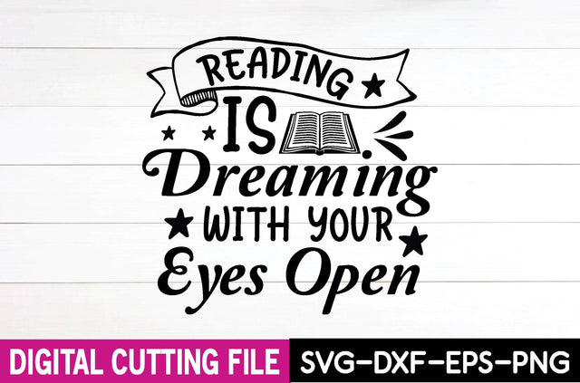 reading is dreaming with your eyes open SVG md faruk hossain 