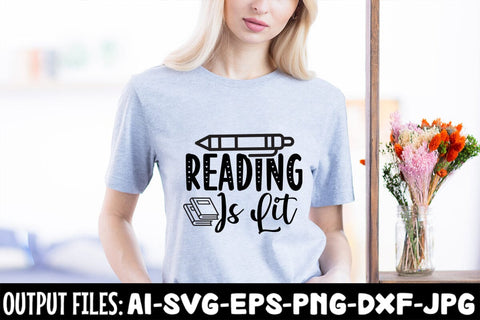 Reading Is Lit SVG Design SVG Rafiqul20606 