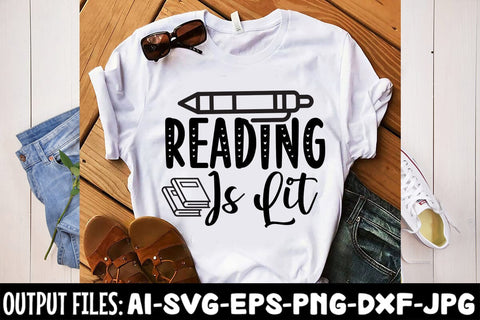 Reading Is Lit SVG Design SVG Rafiqul20606 