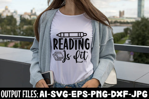 Reading Is Lit SVG Design SVG Rafiqul20606 