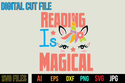 Reading IS Magical SVG Cut File SVG BlackCatsMedia 