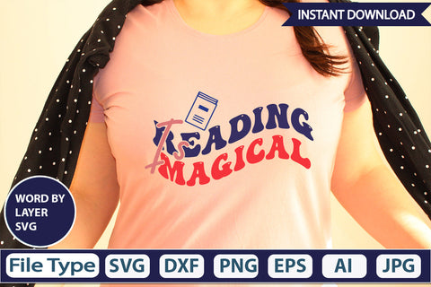 Reading Is Magical SVG Cut File SVG DesignPlante 503 