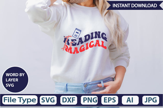 Reading Is Magical SVG Cut File SVG DesignPlante 503 
