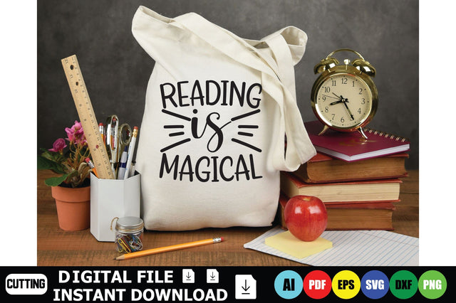 Reading Is Magical SVG Shahin alam 
