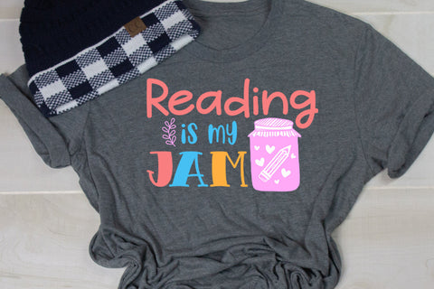 Reading Is My Jam- Book Lover Sublimation Sublimation Happy Printables Club 