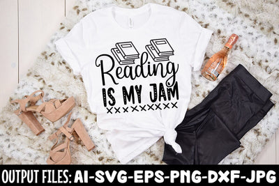 Reading Is My Jam SVG Design SVG Rafiqul20606 