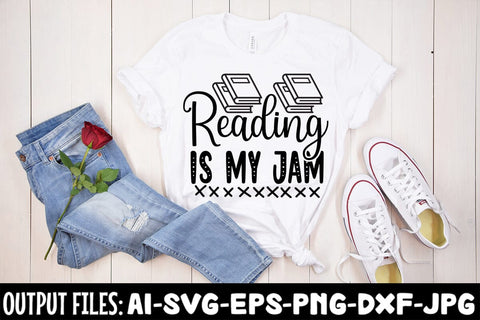 Reading Is My Jam SVG Design SVG Rafiqul20606 