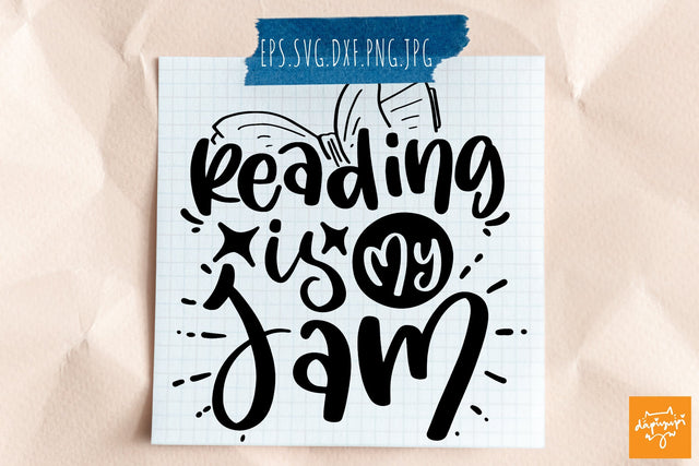 Reading Is My Jam SVG Reading Quotes SVG dapiyupi store 