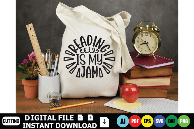 Reading Is My Jam SVG Shahin alam 